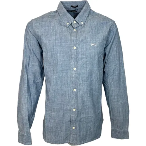 Chambray Light Hemd , Herren, Größe: M - Denham - Modalova