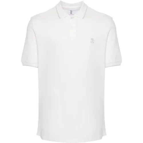 Luxury T-shirts and Polos , male, Sizes: M, L, XL - BRUNELLO CUCINELLI - Modalova