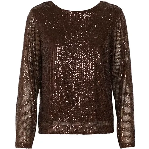 Metallic Sequin Top , female, Sizes: S - Part Two - Modalova