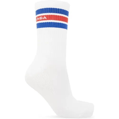 Branded socks , male, Sizes: XL, L - Balenciaga - Modalova