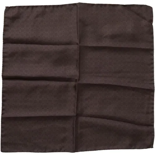 Patterned Silk Handkerchief Scarf , male, Sizes: ONE SIZE - Dolce & Gabbana - Modalova