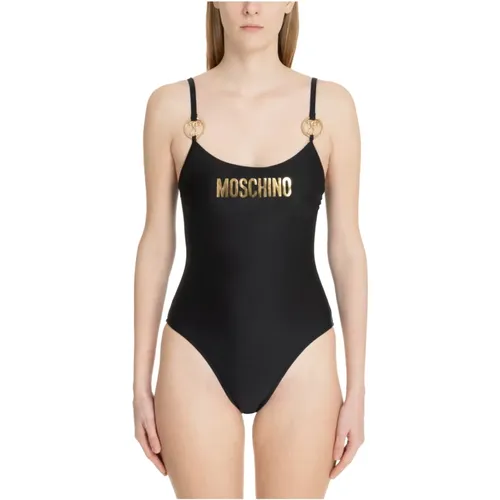 Double Question Mark Badeanzug,Strandkleidung mit ikonischem Logoaufdruck - Moschino - Modalova