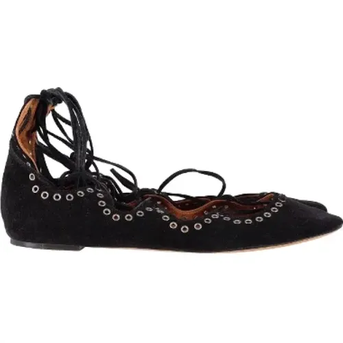 Pre-owned Suede flats , female, Sizes: 7 UK - Isabel Marant Pre-owned - Modalova