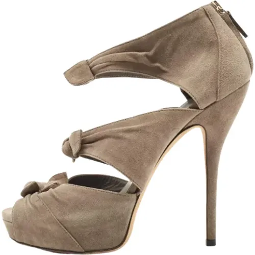 Pre-owned Wildleder sandals , Damen, Größe: 38 EU - Gucci Vintage - Modalova