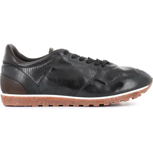 Horse Leather Sneakers with Cork and Latex Sole , male, Sizes: 10 UK, 8 UK, 7 UK - Alberto Fasciani - Modalova