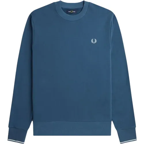 Light Logo Crewneck Sweatshirt , male, Sizes: L, S, M, XL - Fred Perry - Modalova