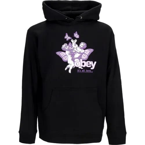 Liebe Basic Hooded Fleece Damen Hoodie , Damen, Größe: S - Obey - Modalova