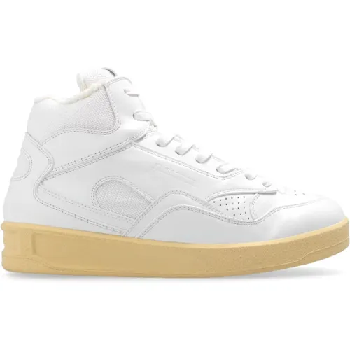 High-Top-Sneaker mit Logo , Herren, Größe: 41 EU - Jil Sander - Modalova