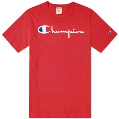 Kurzarmshirt , Herren, Größe: 2XL - Champion - Modalova