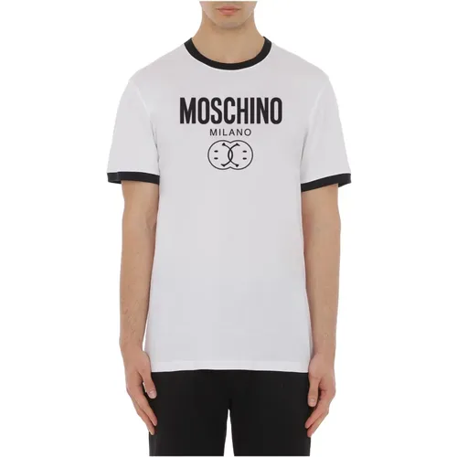 Weiße T-Shirts und Polos Moschino - Moschino - Modalova