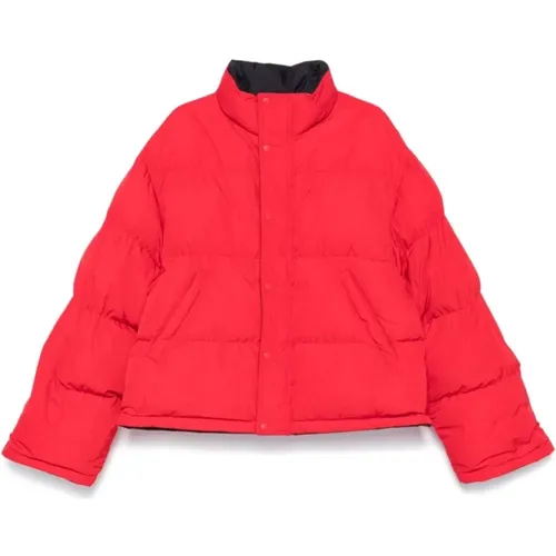 Rote Gesteppte Gepolsterte Jacke - Balenciaga - Modalova