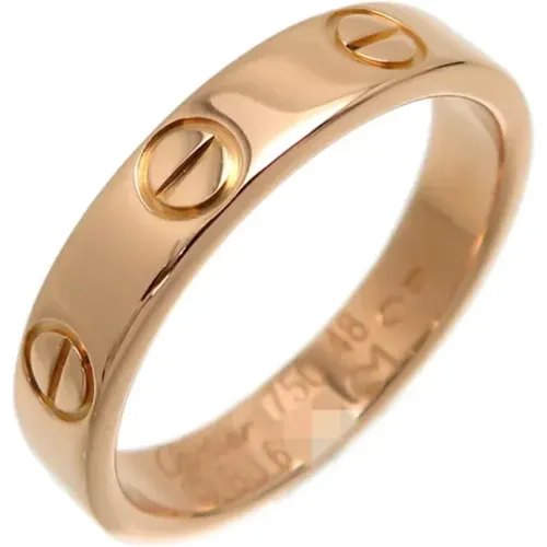 Pre-owned Rose Gold rings , female, Sizes: ONE SIZE - Cartier Vintage - Modalova