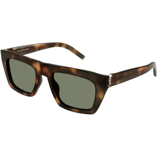 Grüne Havana Sonnenbrille SL M131 - Saint Laurent - Modalova