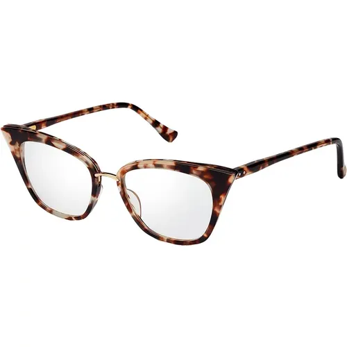 Rebella Sunglasses Cream Tortoise White Gold , unisex, Sizes: 51 MM - Dita - Modalova