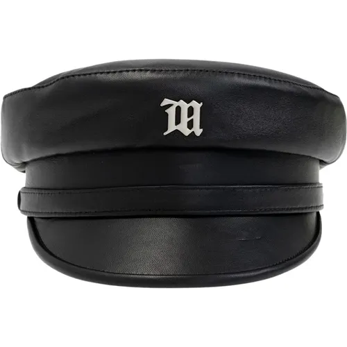 Leather beret , male, Sizes: M - Misbhv - Modalova