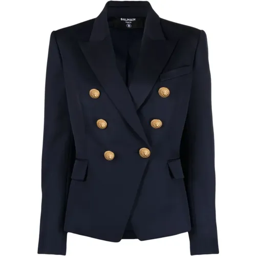 Wool Jacket , female, Sizes: M, L, S - Balmain - Modalova