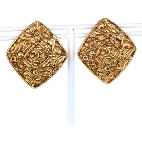 Pre-owned Rose Gold earrings , female, Sizes: ONE SIZE - Chanel Vintage - Modalova