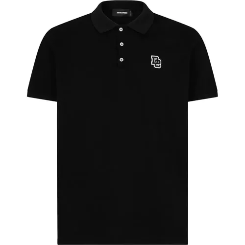 Schwarze T-Shirts und Polos , Herren, Größe: L - Dsquared2 - Modalova