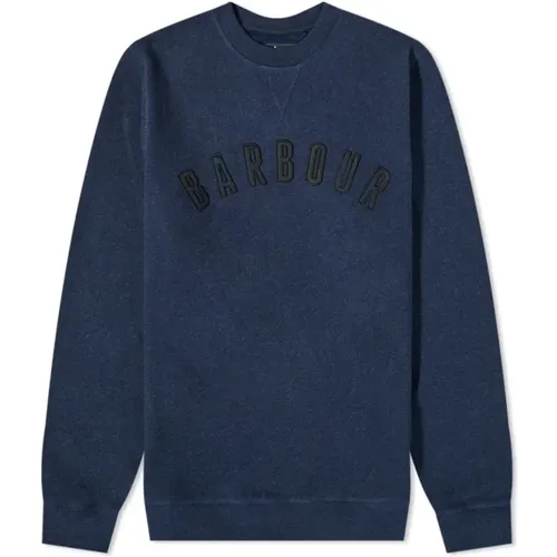 Navy Debson Sweatshirt , Herren, Größe: L - Barbour - Modalova