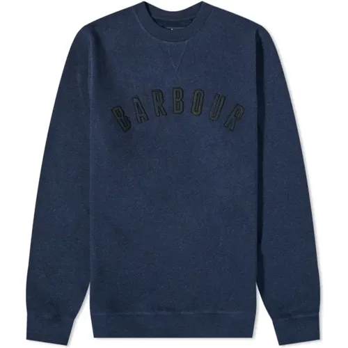 Navy Debson Sweatshirt , Herren, Größe: XL - Barbour - Modalova