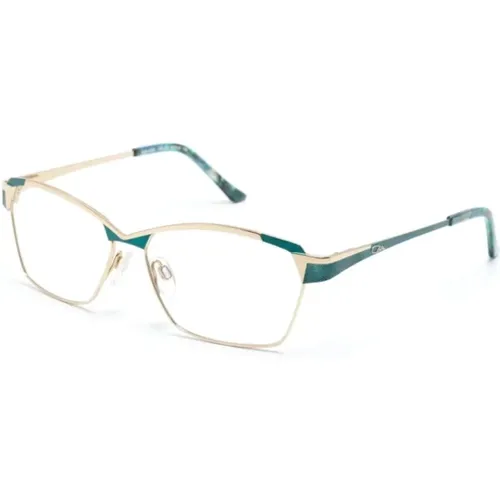 Grüne Optische Brille für den täglichen Gebrauch , Damen, Größe: 56 MM - Cazal - Modalova