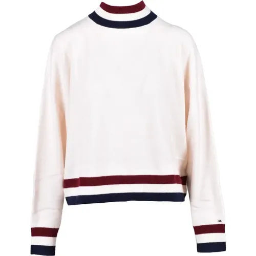 Woll-Kaschmir-Strickpullover , Damen, Größe: S - Tommy Hilfiger - Modalova