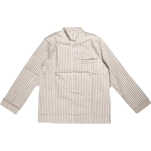 Cotton Poplin Pyjamas Shirt , male, Sizes: XL, XS - Tekla - Modalova