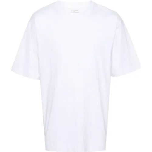 Weißes Baumwoll-Stretch-T-Shirt - Dries Van Noten - Modalova
