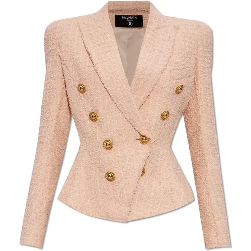 Tweed blazer , female, Sizes: M, XS - Balmain - Modalova