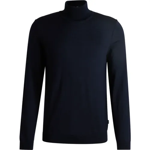 Schmal geschnittener Wollrollkragenpullover , Herren, Größe: M - Hugo Boss - Modalova