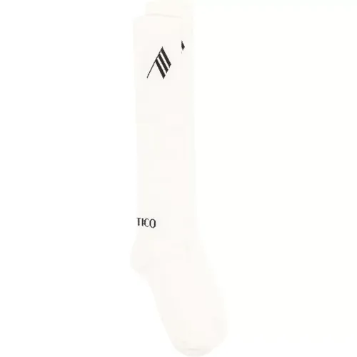 Weiße Logo Socken , Damen, Größe: ONE Size - The Attico - Modalova