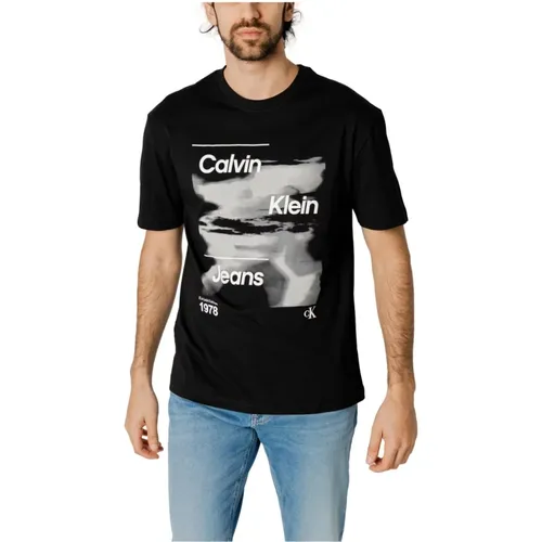 T-Shirts , Herren, Größe: S - Calvin Klein Jeans - Modalova