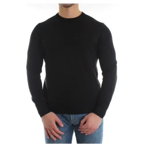 Round Neck Knitwear, Clic Essential Sweater , male, Sizes: XL - Emporio Armani - Modalova