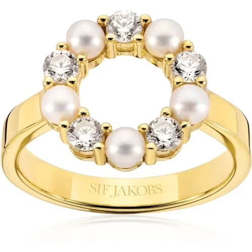 Perlen Biella Ring , Damen, Größe: 52 MM - Sif Jakobs Jewellery - Modalova