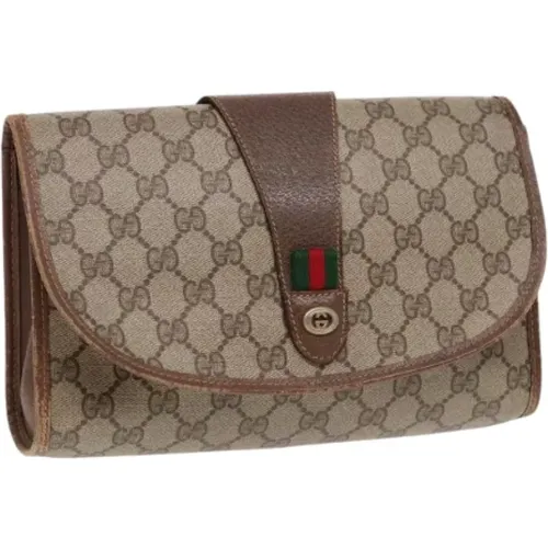 Pre-owned Leather clutches , female, Sizes: ONE SIZE - Gucci Vintage - Modalova