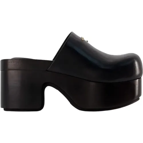 Zoe Leather Mules - Noir , female, Sizes: 5 UK, 6 UK - alexander wang - Modalova