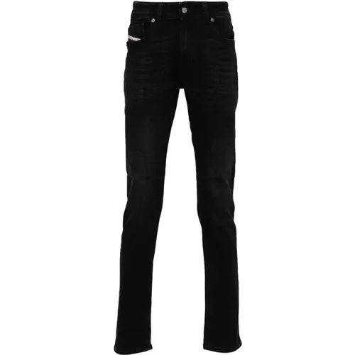 Schwarze Skinny Cut Denim Jeans , Herren, Größe: W31 - Diesel - Modalova