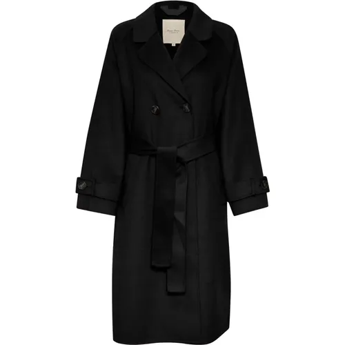 Classic Coat with Belt , female, Sizes: XS, XL, L - Part Two - Modalova