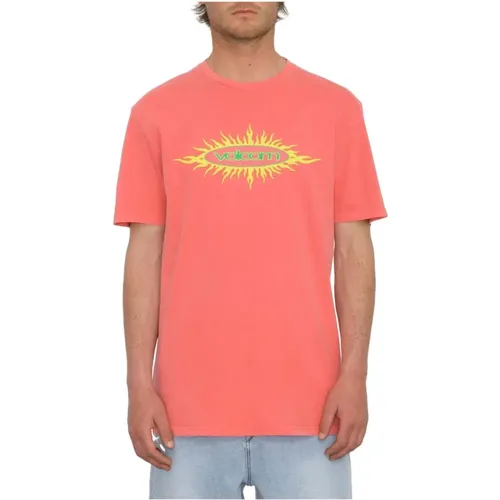 Nu Sun Pw T-shirt , Herren, Größe: L - Volcom - Modalova