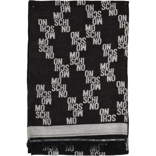 Stylish Scarf Blend Modal Polyester Wool , female, Sizes: ONE SIZE - Moschino - Modalova