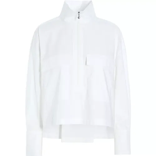 Core Cotton Zip Shirt , female, Sizes: M - Bitte Kai Rand - Modalova