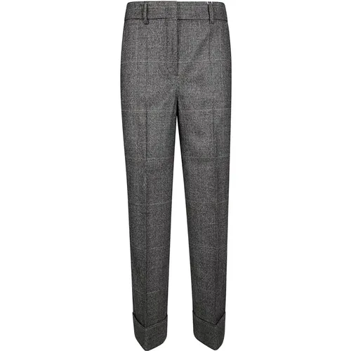 Tweed Gefaltete Hose , Damen, Größe: M - Incotex - Modalova