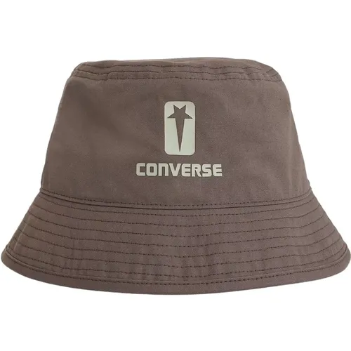 Baumwoll-Canvas Logo Print Bucket Hat , unisex, Größe: M/L - Rick Owens - Modalova