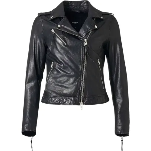 Nikki Leather Jacket , female, Sizes: S - Rockandblue - Modalova