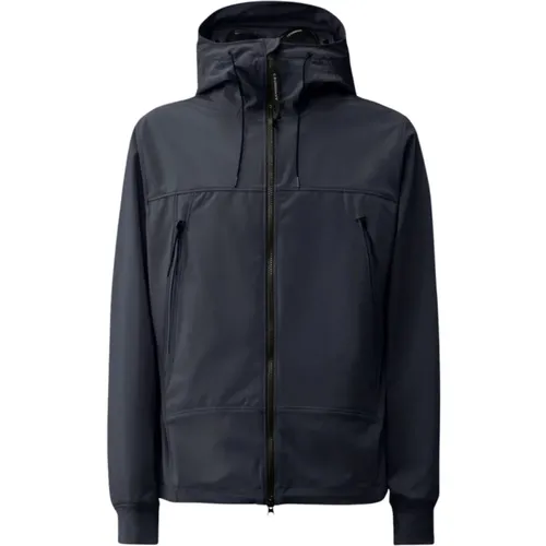 High-neck Softshell Jacket with Goggle Hood , male, Sizes: S, L, XL, 2XL - C.P. Company - Modalova
