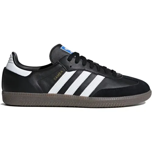 Samba OG Leather Sneakers , unisex, Sizes: 9 1/2 UK, 6 1/2 UK, 10 1/2 UK, 4 1/2 UK - Adidas - Modalova