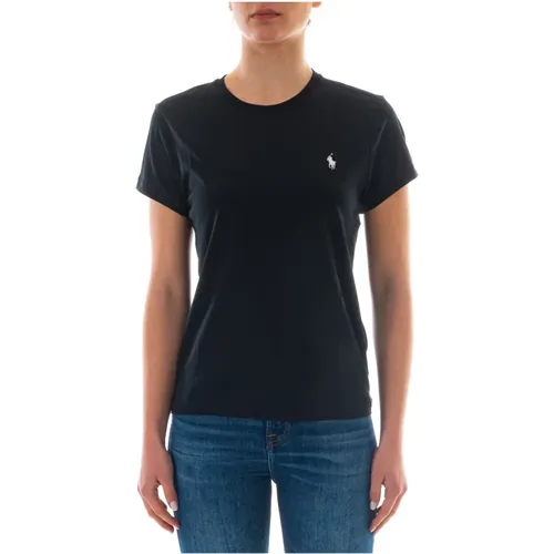 Damen Baumwoll-Jersey T-Shirt , Damen, Größe: XS - Polo Ralph Lauren - Modalova