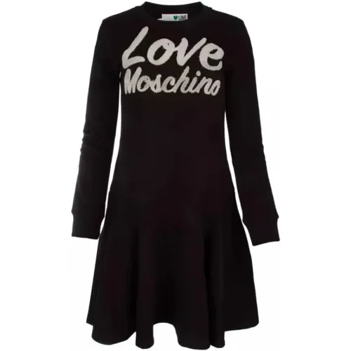 Cotton Dress , female, Sizes: XS, S, L - Love Moschino - Modalova