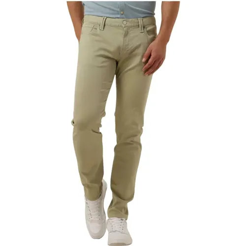 Grüne Slim Fit Jeans , Herren, Größe: W32 L36 - Alberto - Modalova