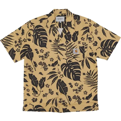 Floral Print Cotton T-Shirt , male, Sizes: S - Carhartt WIP - Modalova